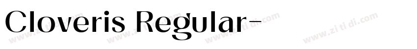 Cloveris Regular字体转换